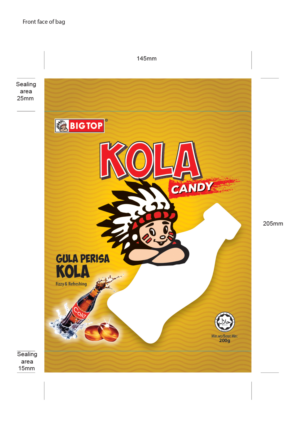 Here's your chance to make lots of children happy! Colourful and fun bag design for candies | Design Emballage par creative.visuals