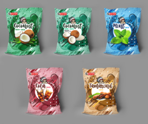 Here's your chance to make lots of children happy! Colourful and fun bag design for candies | Verpackungs-Design von Emmanuel Creations