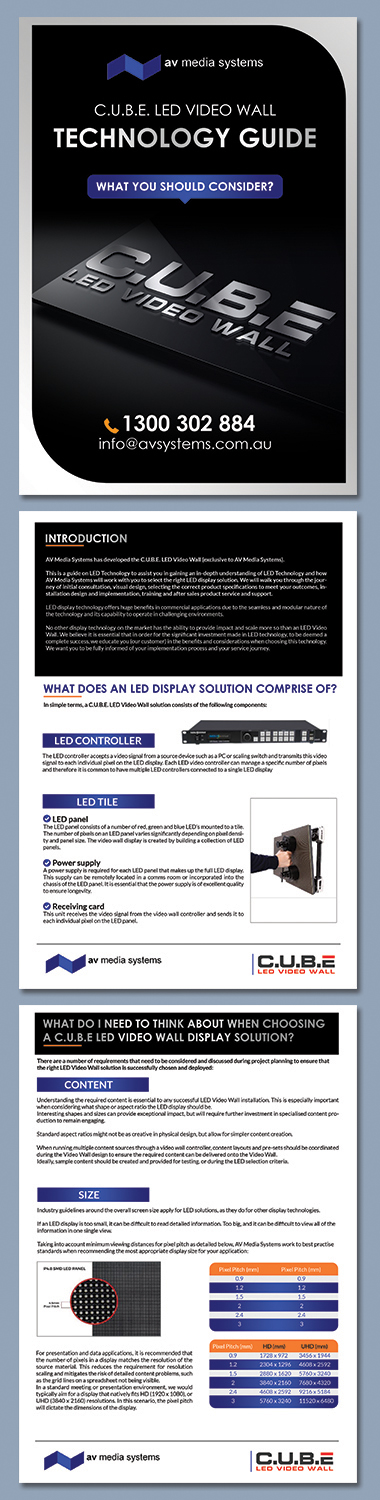 Flyer Design by BLUE WINGS for AV Media Systems | Design #20674538