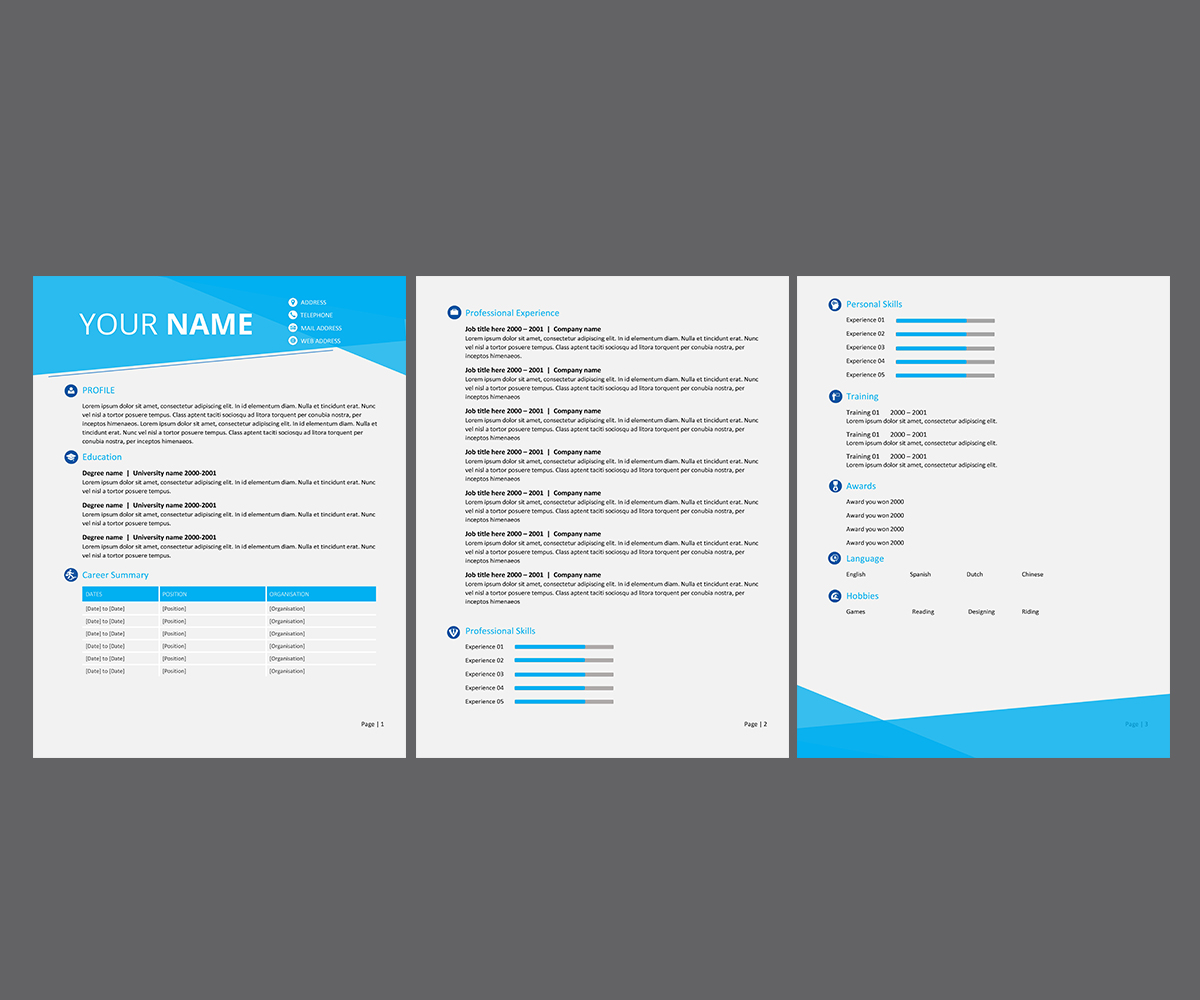 Design de Modèle Word par JanuXart pour ce projet | Design #20723564