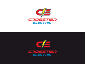 NAME. Crosstier Electric in really nice cursive under the CE logo | Logo Design by Atvento Graphics