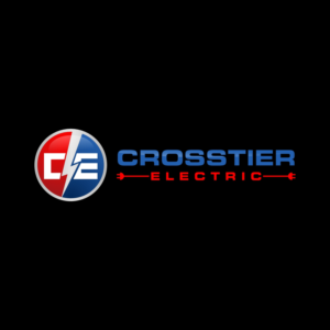 NAME. Crosstier Electric in really nice cursive under the CE logo | Logo Design by V Solutions
