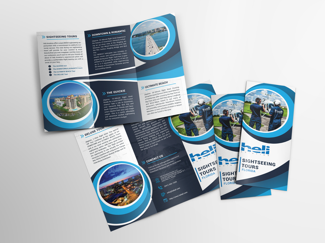 Flyer Design by Ena for Heli Aviation Florida, LLC | Design #20675644