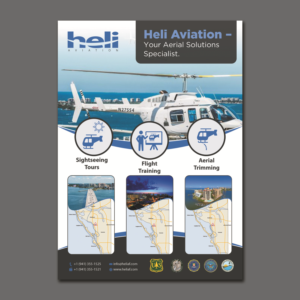 Helicopter Tour Brochure Design (8.5 x 11