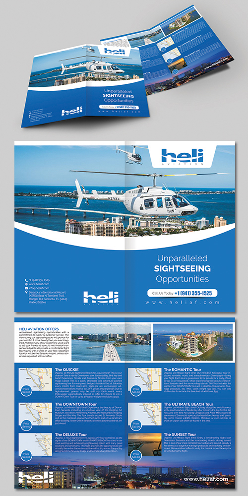 Design de Flyer par BLUE WINGS pour Heli Aviation Florida, LLC | Design #20684581