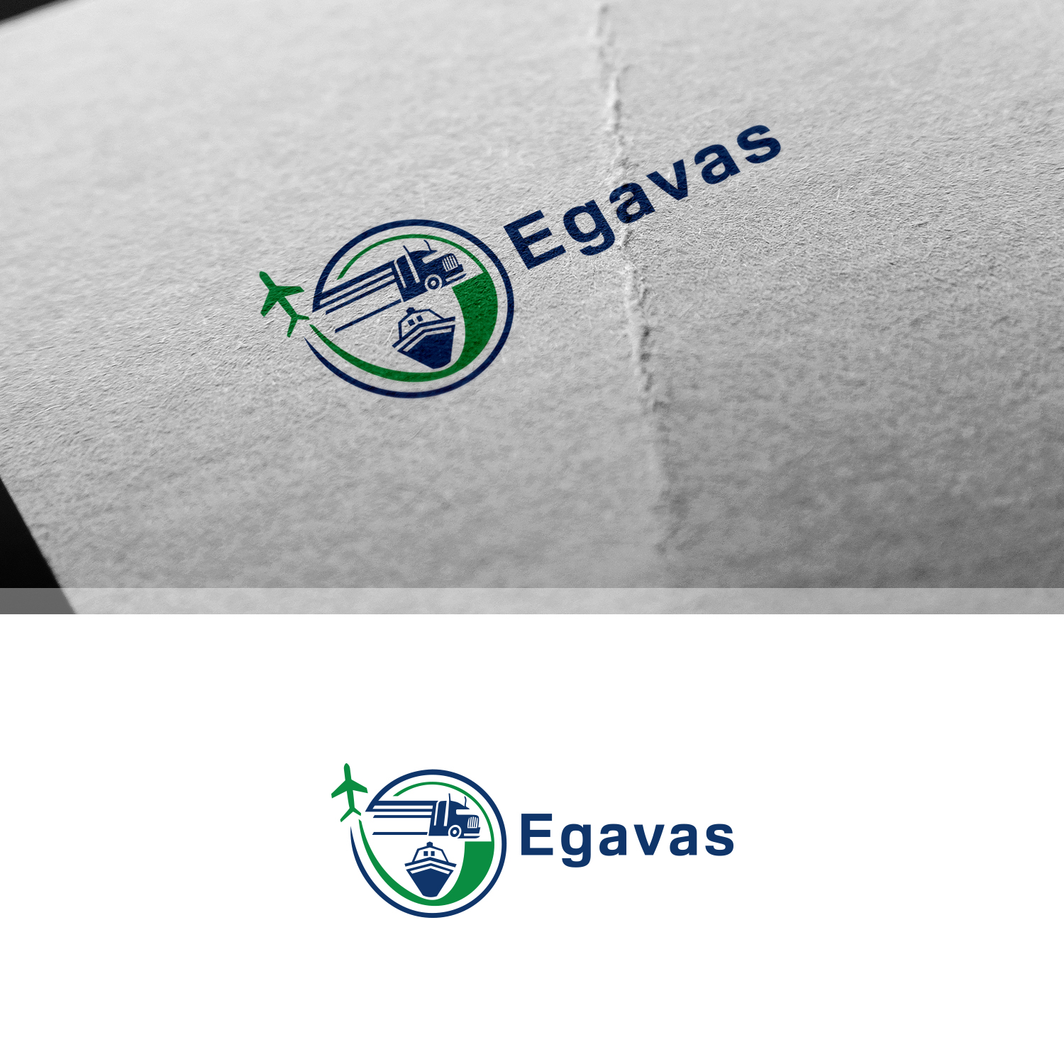 Logo Design by Maxo-Biz for Egavas International Logistics | Design #20671776