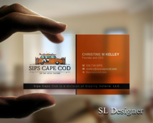 SipsCape Cod.  | Diseño de Tarjeta de Presentación por SL Designer