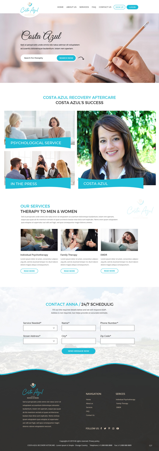 Web Design by pb for Costa Azul  | Design #20673533