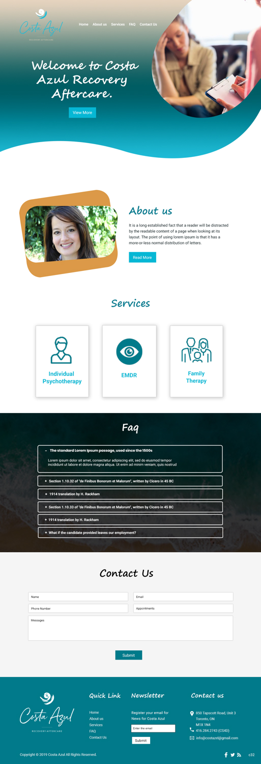 Web Design by pb for Costa Azul  | Design #20673541