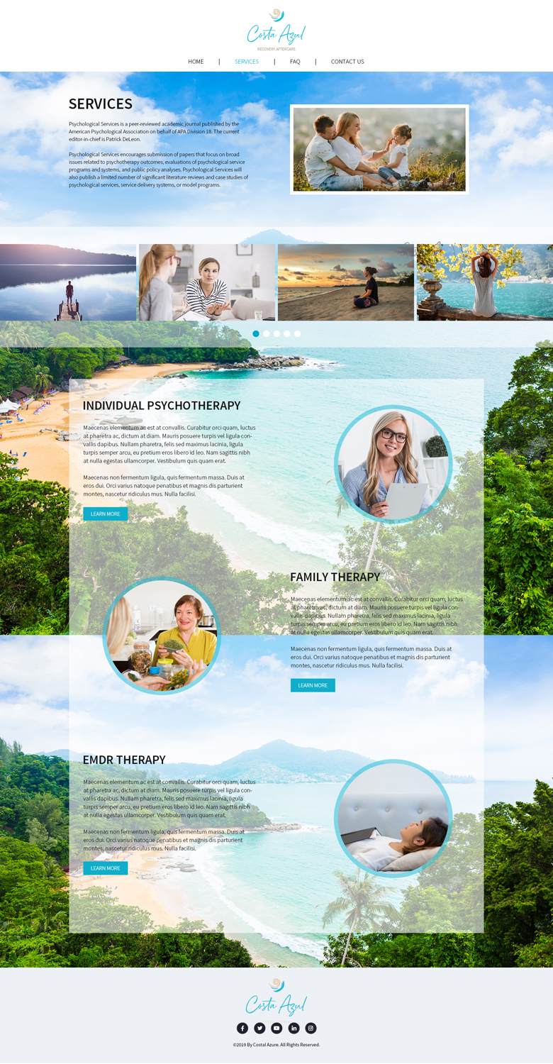 Web Design by AbhishekRoyBunty for Costa Azul  | Design #20715700