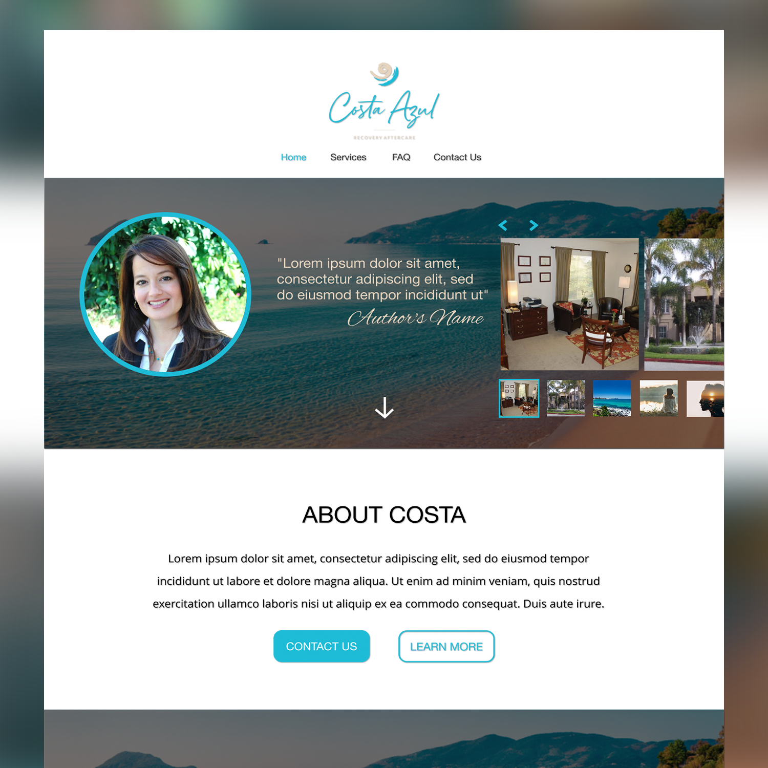 Web Design by Melvina_West for Costa Azul  | Design #20697963