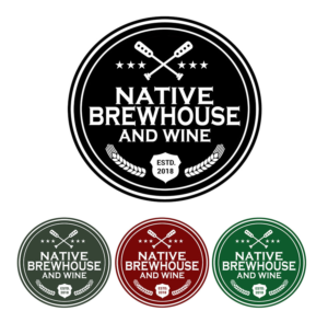 Native Brewhouse & Wine  ( we want the “& Wine” to be a smaller font than “Native Brewhouse” and possibly below Native Brewhouse)  | Logo Design by NILDesigns