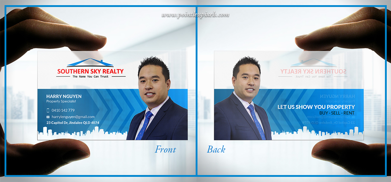 Business Card Design by Pointless Pixels India for this project | Design #20671624