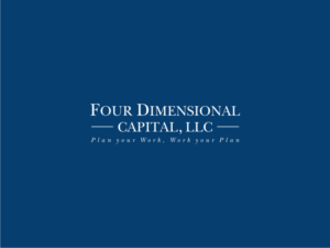 Entity name: Four Dimensional Capital, LLC         Slogan: Plan your Work, Work your Plan | Logo Design by Atvento Graphics