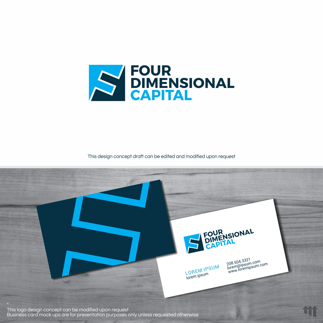 Logo Design by MBARO for Four Dimensional Capital LLC | Design #20677332