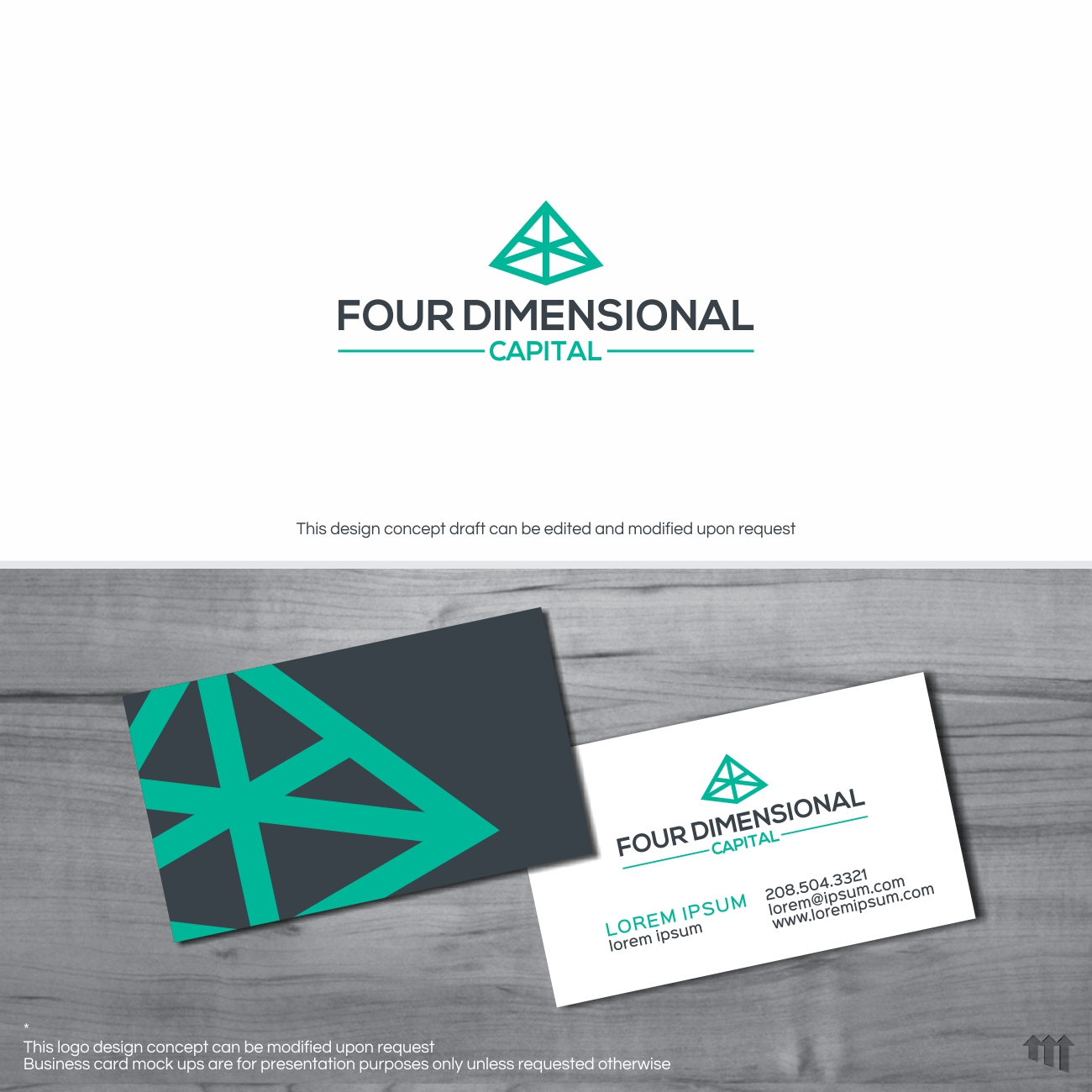Logo Design by MBARO for Four Dimensional Capital LLC | Design #20677333