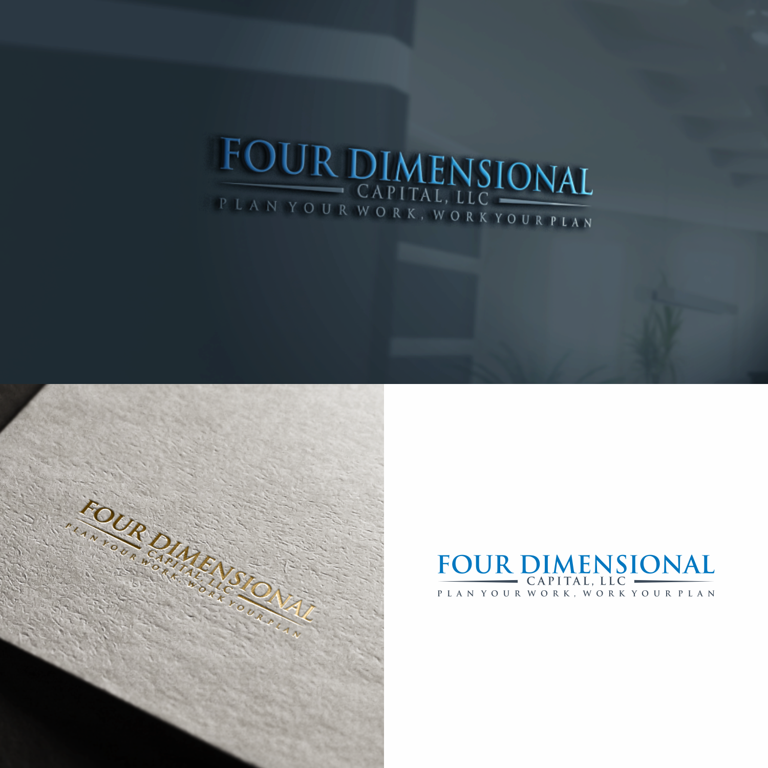 Logo Design by setyopras878 (kak chen) for Four Dimensional Capital LLC | Design: #20673702