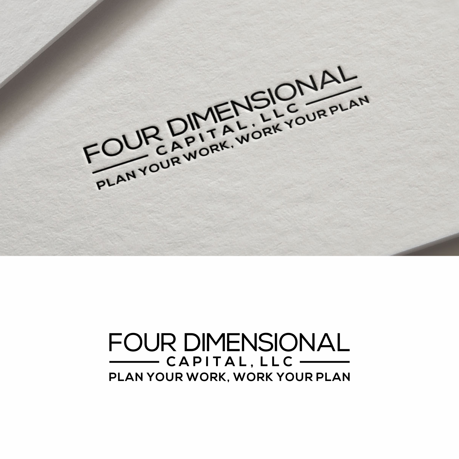 Logo Design by saher khan 2 for Four Dimensional Capital LLC | Design #20680285