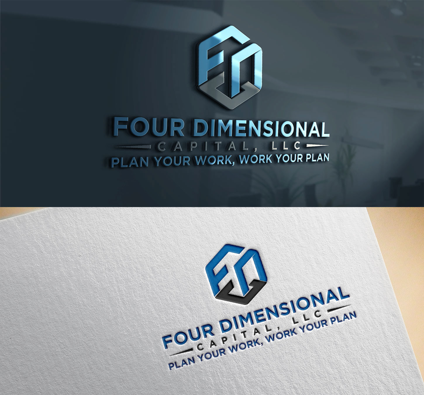 Diseño de Logo por artkey9 para Four Dimensional Capital LLC | Diseño #20682696