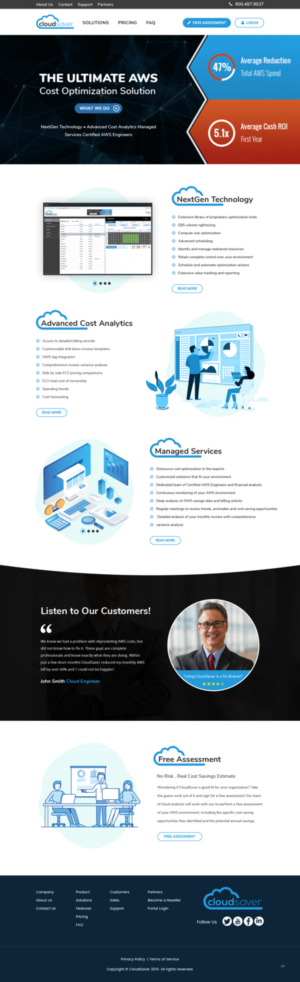 Web Design by pb for CloudSaver | Design: #20705428