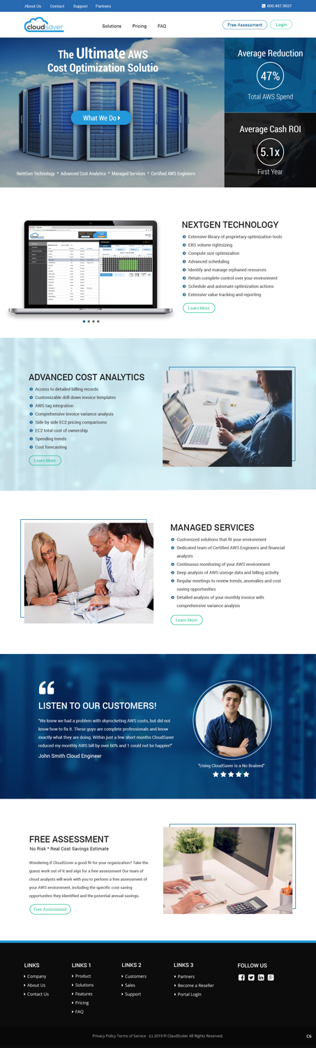 Web Design by pb for CloudSaver | Design: #20705429