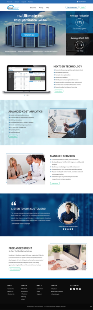 Web Design by pb for CloudSaver | Design: #20705429
