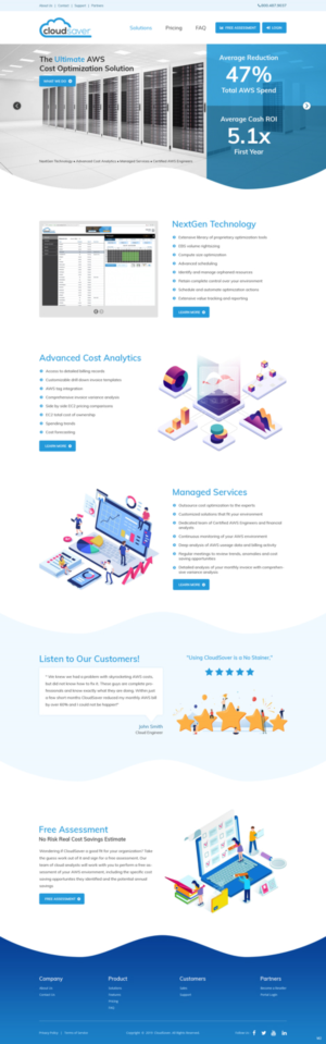 Web Design by pb for CloudSaver | Design: #20705430