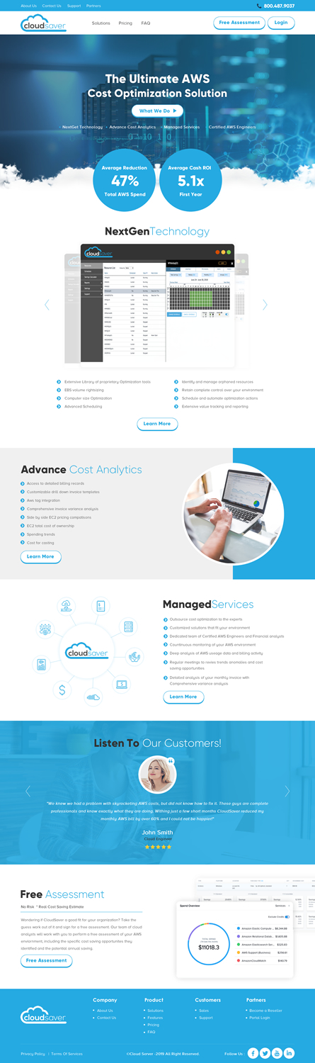 Web Design by rightway for CloudSaver | Design #20724264