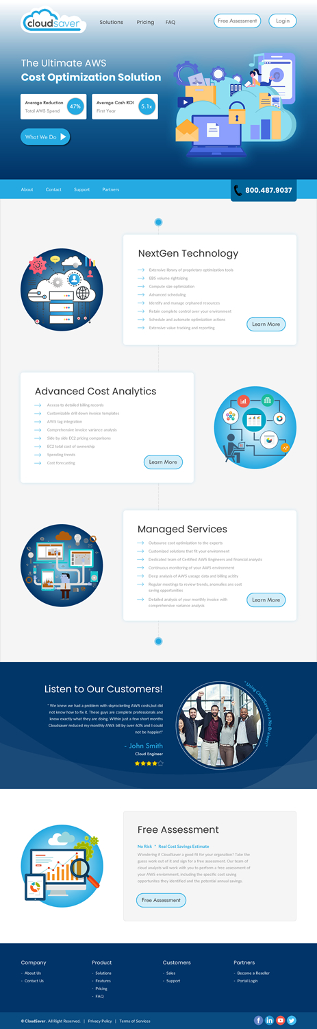 Web Design by rightway for CloudSaver | Design #20724265