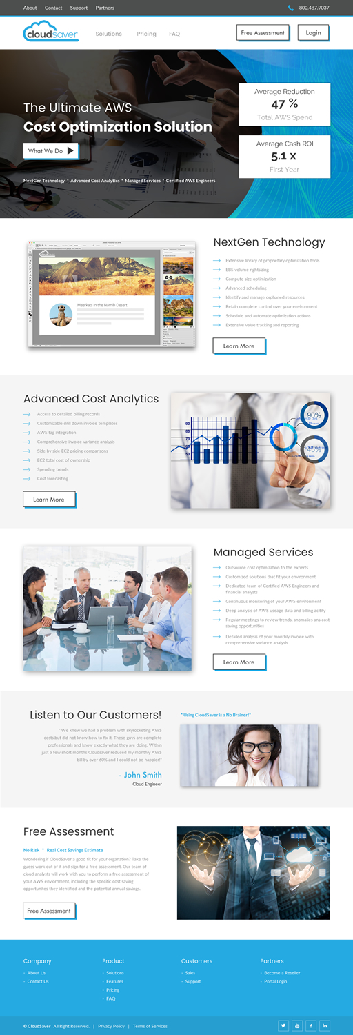 Web Design by rightway for CloudSaver | Design #20724266