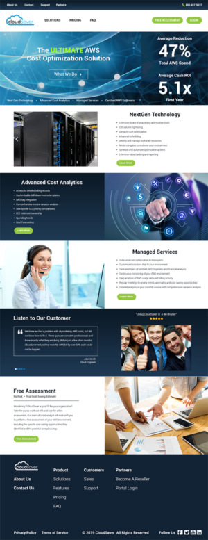 Web Design by sugidesign for CloudSaver | Design #20738101