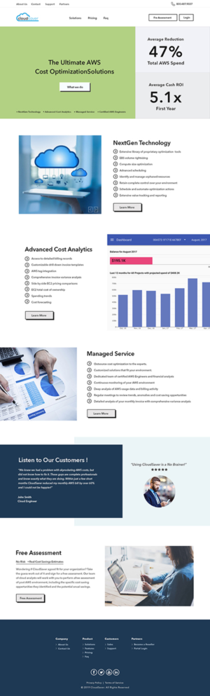 Web Design by subhalaxmi  khamari for CloudSaver | Design #20708794