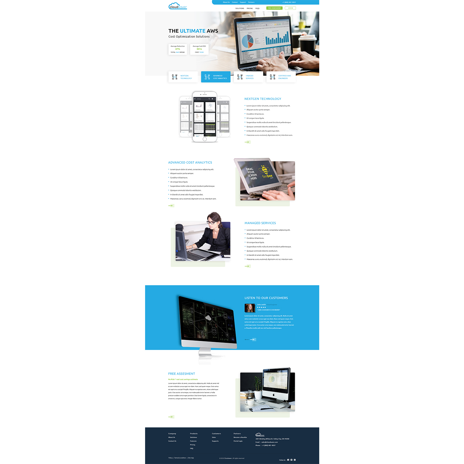 Web Design by AbhishekRoyBunty for CloudSaver | Design #20731990