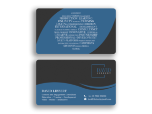 self-employed education content specialist/consultant needs business card and logo design | Business Card Design by Moumita_