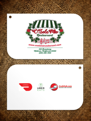 Diseño de Tarjeta de Presentación por Sandaruwan para O'Sole Mio Restaurant | Diseño #20677149