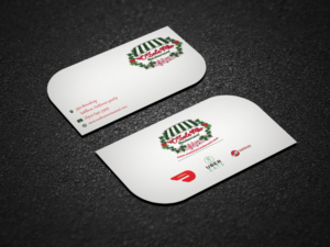 O Sole Mio Leaf Design Business Card/Hang Tag | Diseño de Tarjeta de Presentación por Riz'