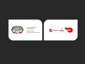 Diseño de Tarjeta de Presentación por Creations Box 2015 para O'Sole Mio Restaurant | Diseño #20680747