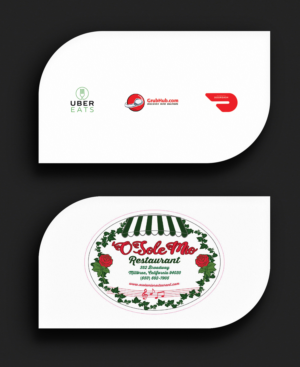 Visitenkarten-Design von Bold Pixels für O'Sole Mio Restaurant | Design: #20675695