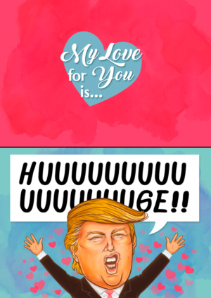 Political Marketing Company - Valentine's Day Card - Huge! | Diseño Con Ilustración por MissJo Designs