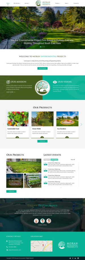 Moran Environmental Projects New Website Design | Web-Design von Sbss