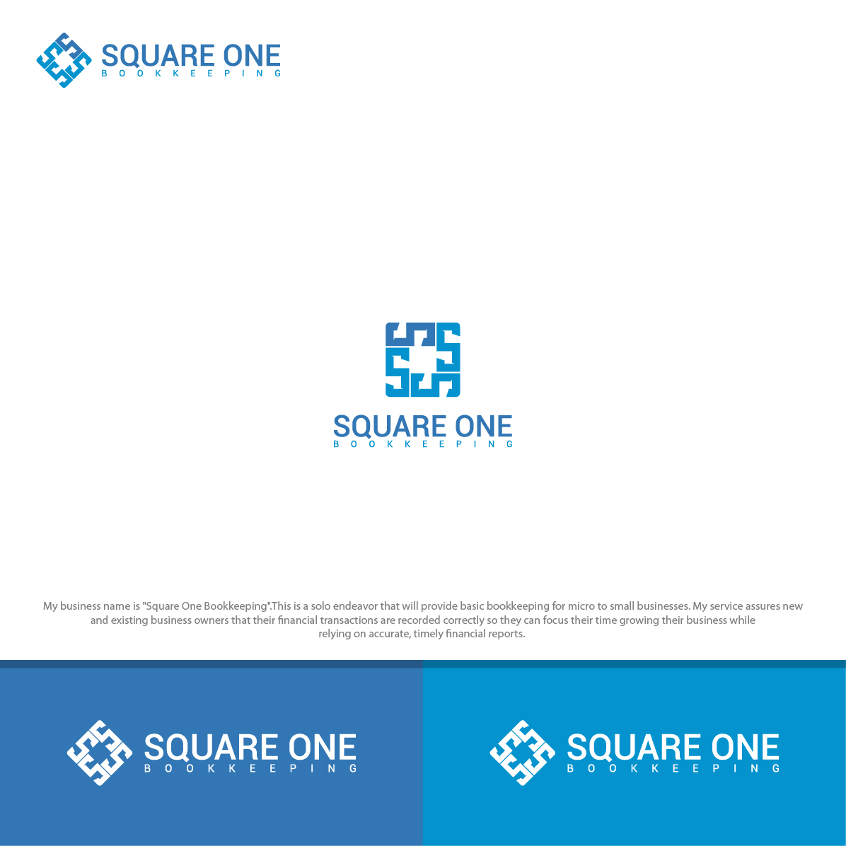 Diseño de Logo por 4tech services para Square One Bookkeeping | Diseño #20688936