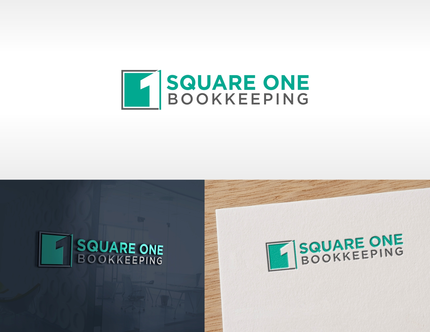 Logo Design by Joenet Jayawarna for Square One Bookkeeping | Design #20687109