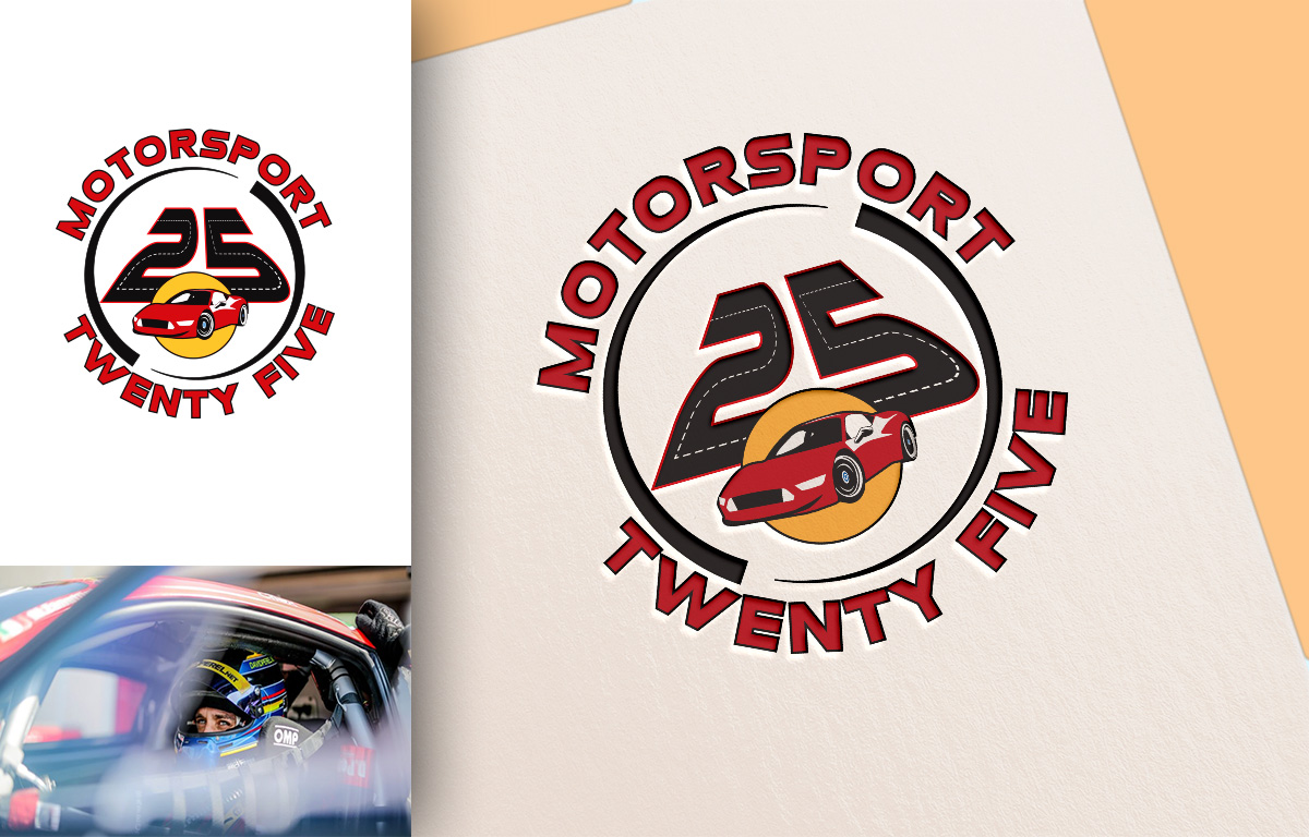 Logo Design by Wonderful design for Motorsport 25 Pty Ltd | Design #20688245