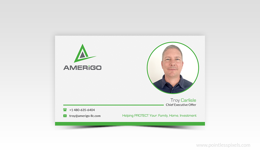 Business Card Design by Pointless Pixels India for Amerigo Property Inspections, LLC | Design #20684357