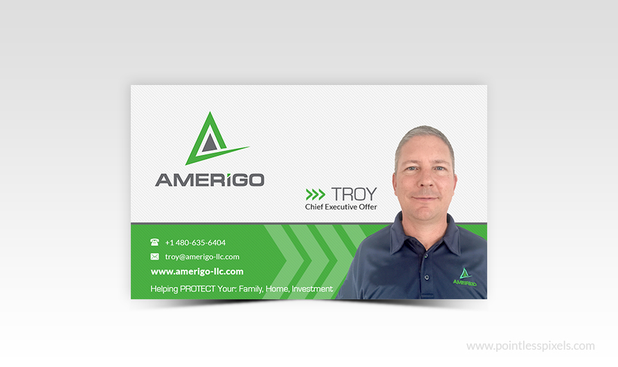 Design de Carte de Visite par Pointless Pixels India pour Amerigo Property Inspections, LLC | Design #20684595