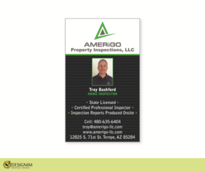 Business Card Design by DesignimGD for Amerigo Property Inspections, LLC | Design: #20698166