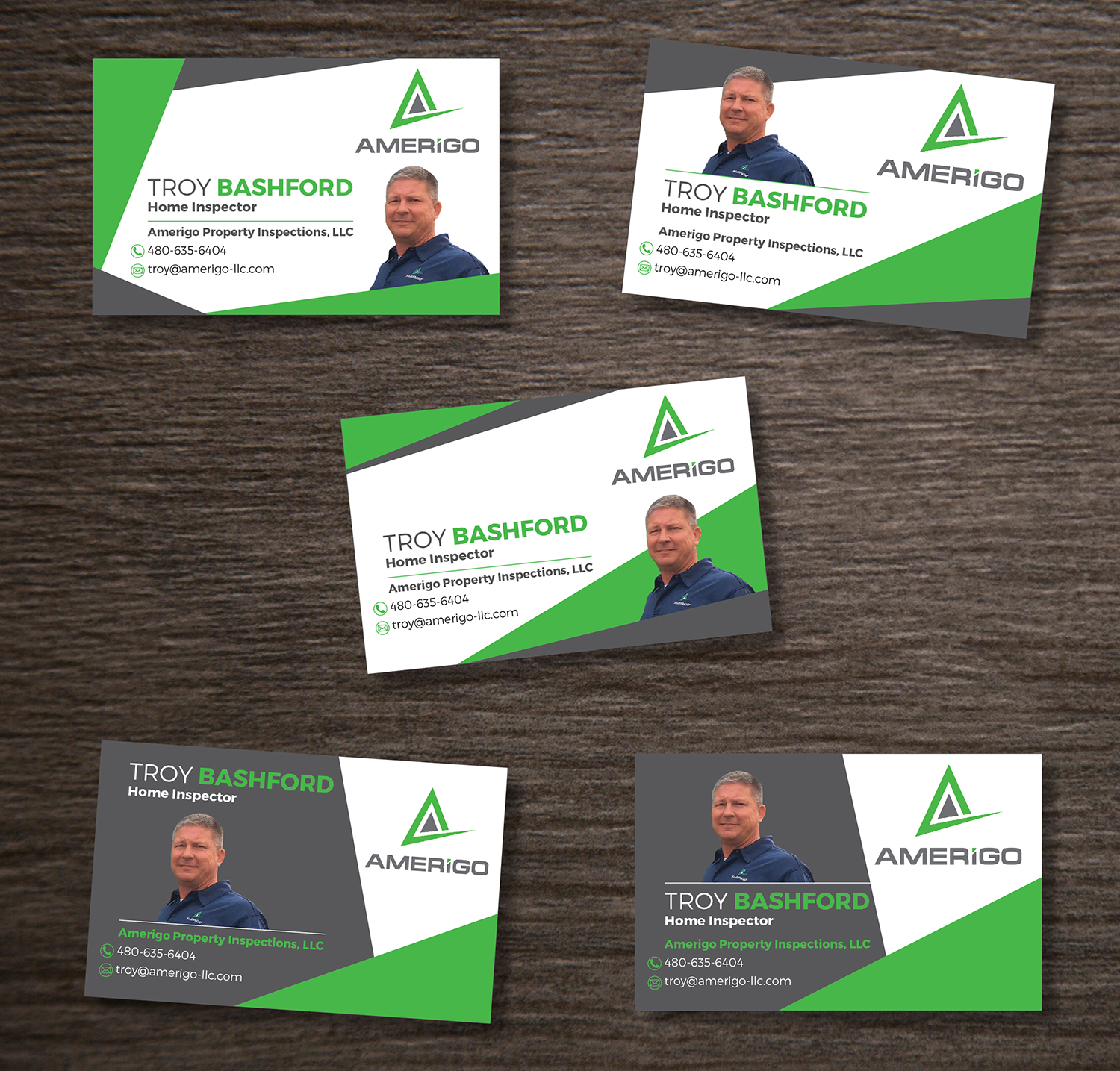 Business Card Design by ka for Amerigo Property Inspections, LLC | Design #20723449