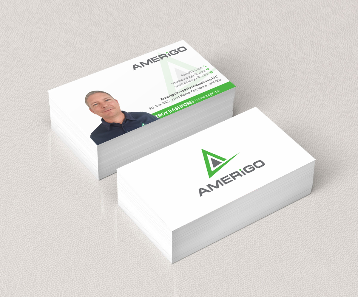 Business Card Design by Infinitive Technology for Amerigo Property Inspections, LLC | Design #20699410