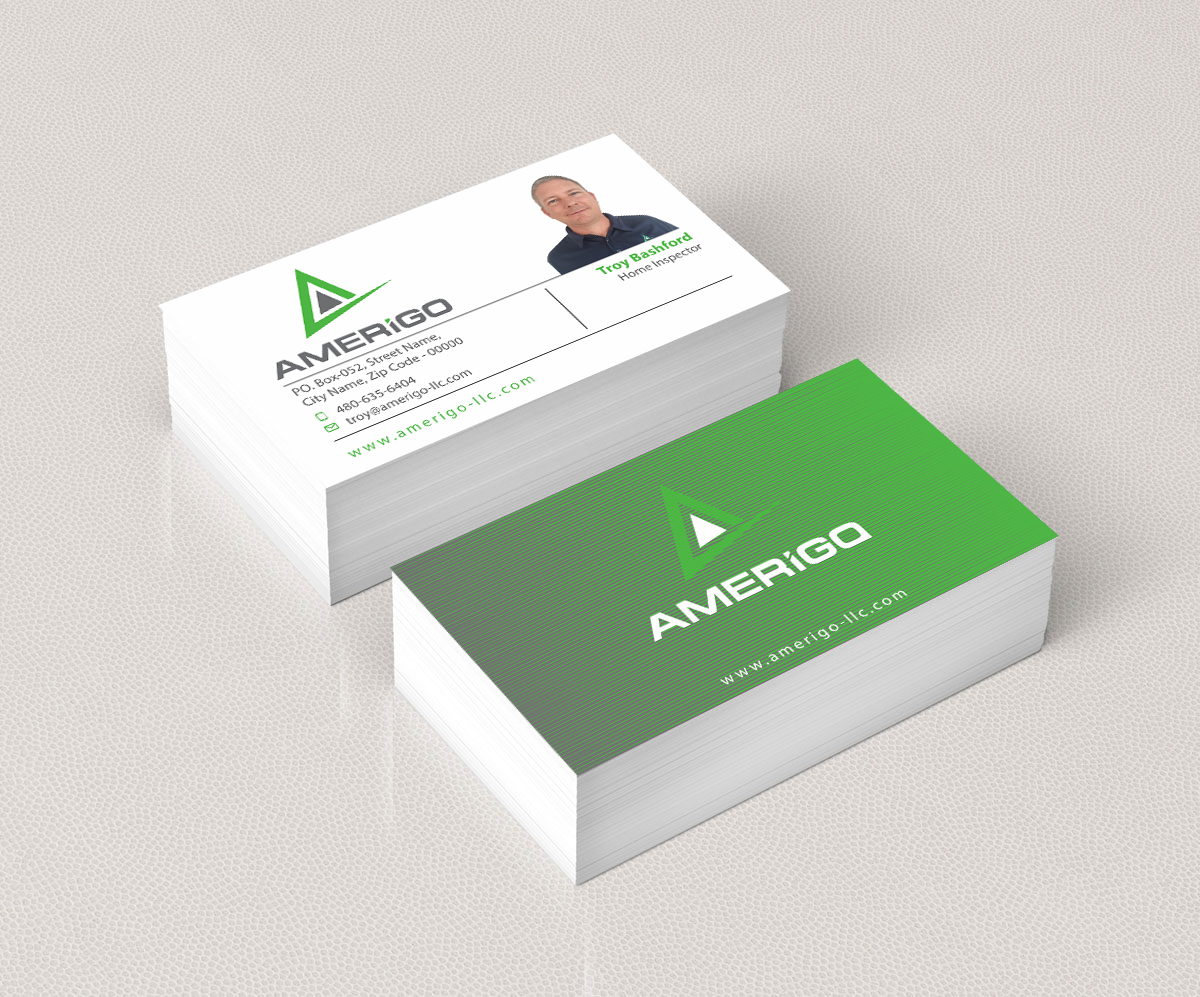 Design de Carte de Visite par Infinitive Technology pour Amerigo Property Inspections, LLC | Design #20699411