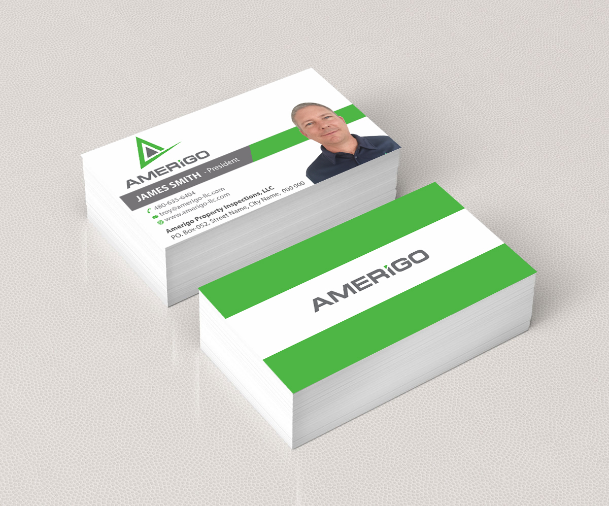 Business Card Design by Infinitive Technology for Amerigo Property Inspections, LLC | Design #20699413